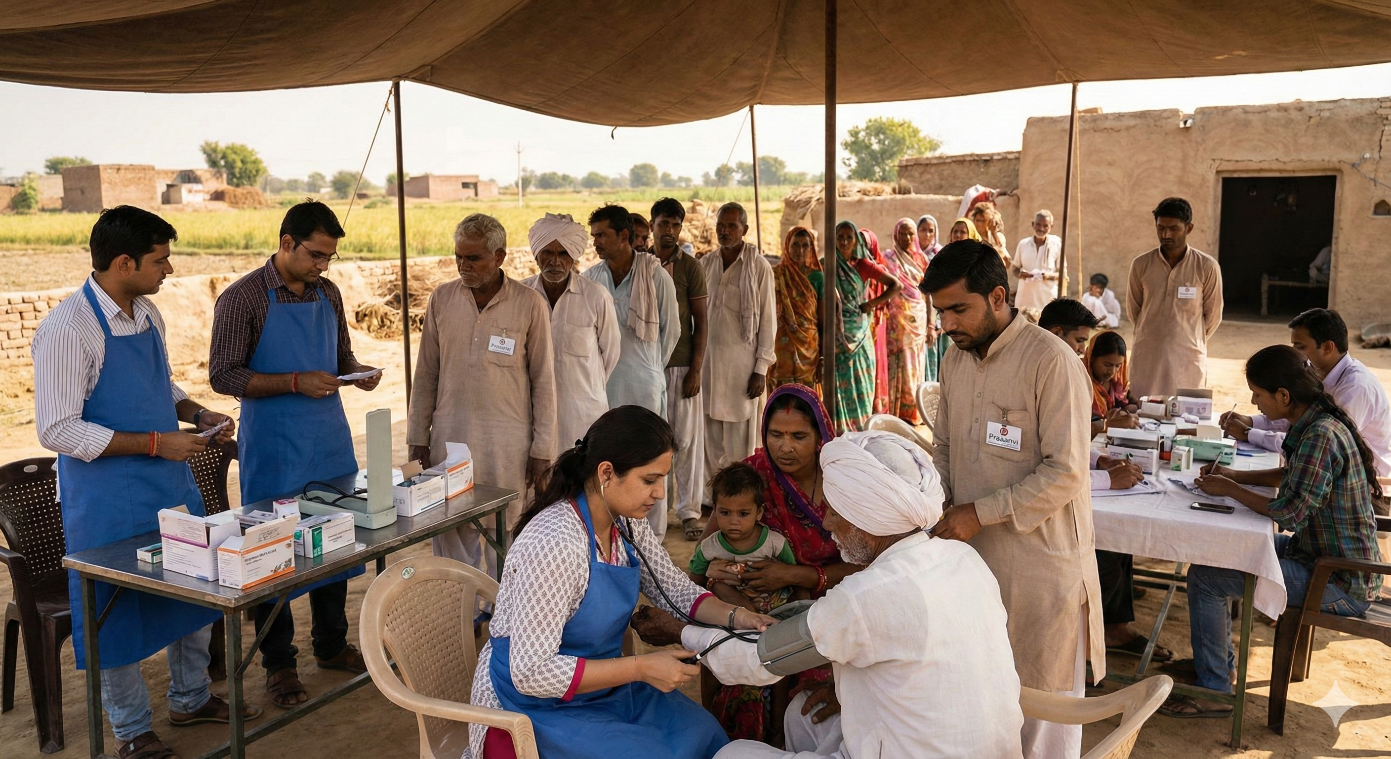 Free Medical Health Camp for Rural Families